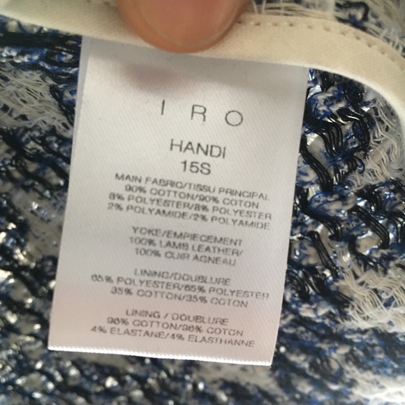 IRO Handi jacket sz fr 36 - Picture 8 of 9